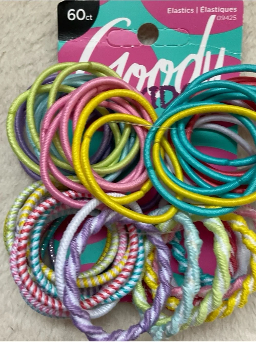 Groovy Pastel Kids Hair Elastics - Multicolor Pack